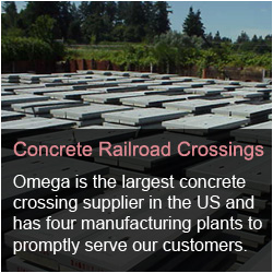 Omega Industries Concrete Railroad Crossings